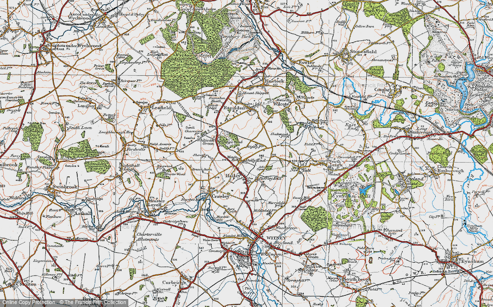 Old Map of Delly End, 1919 in 1919