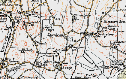 Old map of Dendron in 1924