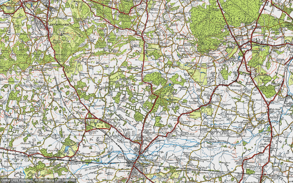 Old Map of Dene Park, 1920 in 1920