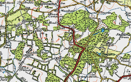 Old map of Dene Park in 1920