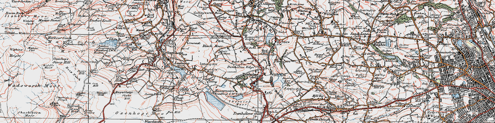 Old map of Denholme in 1925