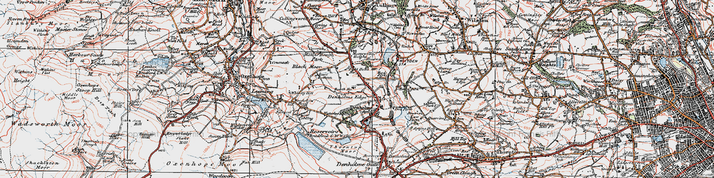 Old map of Denholme Edge in 1925