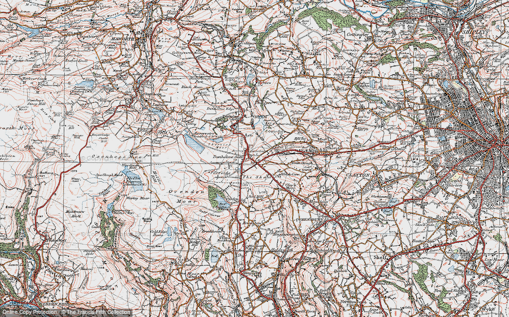 Old Map of Denholme Gate, 1925 in 1925