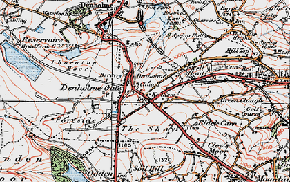 Old map of Denholme Gate in 1925