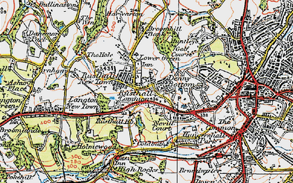 Old map of Denny Bottom in 1920