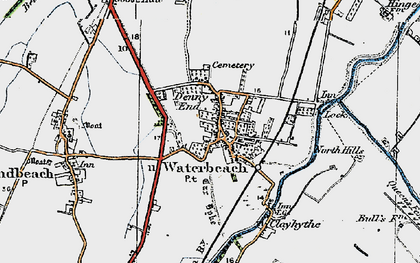 Old map of Denny End in 1920