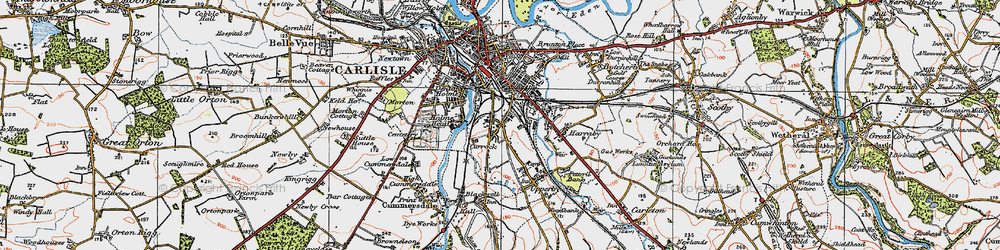 Old map of Denton Holme in 1925