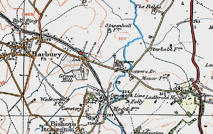 Old map of Deppers Bridge in 1919