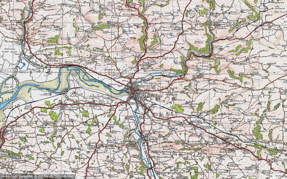 Old Map of Derby, 1919 in 1919