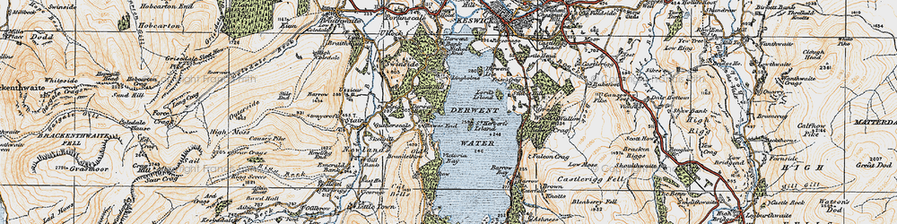 Old map of Brandelhow Park in 1925
