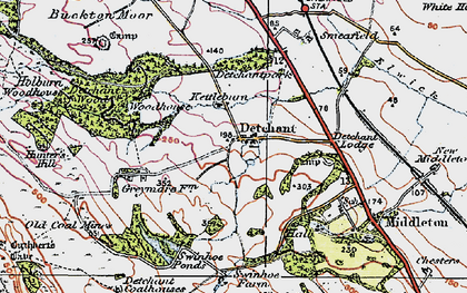 Old map of Buckton in 1926