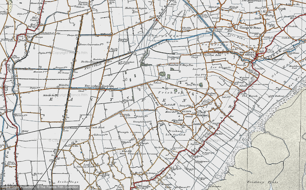 Old Map of Dickon Hills, 1923 in 1923