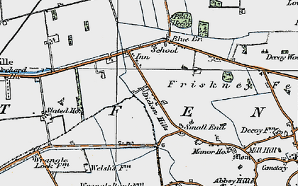 Old map of Dickon Hills in 1923