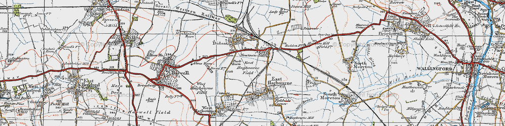 Old map of Didcot in 1919