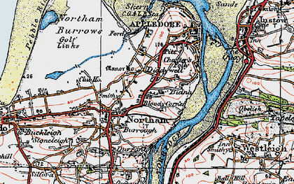 Old map of Diddywell in 1919