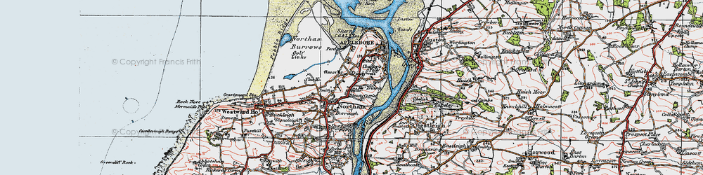 Old map of Diddywell in 1919