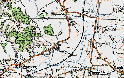 Old map of Didley in 1919