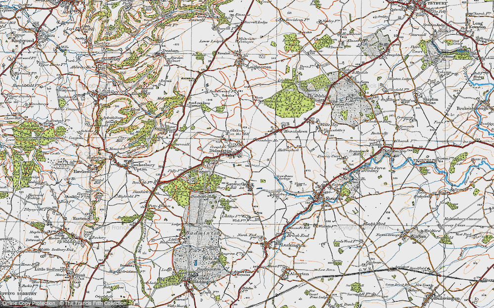 Old Map of Didmarton, 1919 in 1919