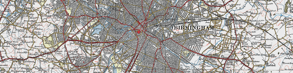 Old map of Digbeth in 1921