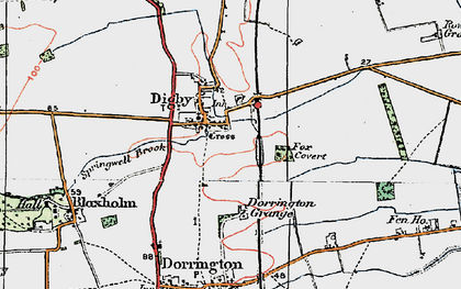 Old map of Digby in 1923