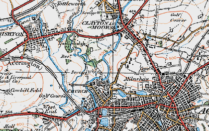 Old map of Dill Hall in 1924