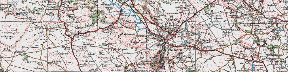Old map of Dimple in 1923