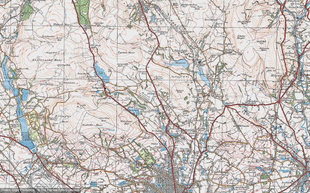 Old Map of Dimple, 1924 in 1924