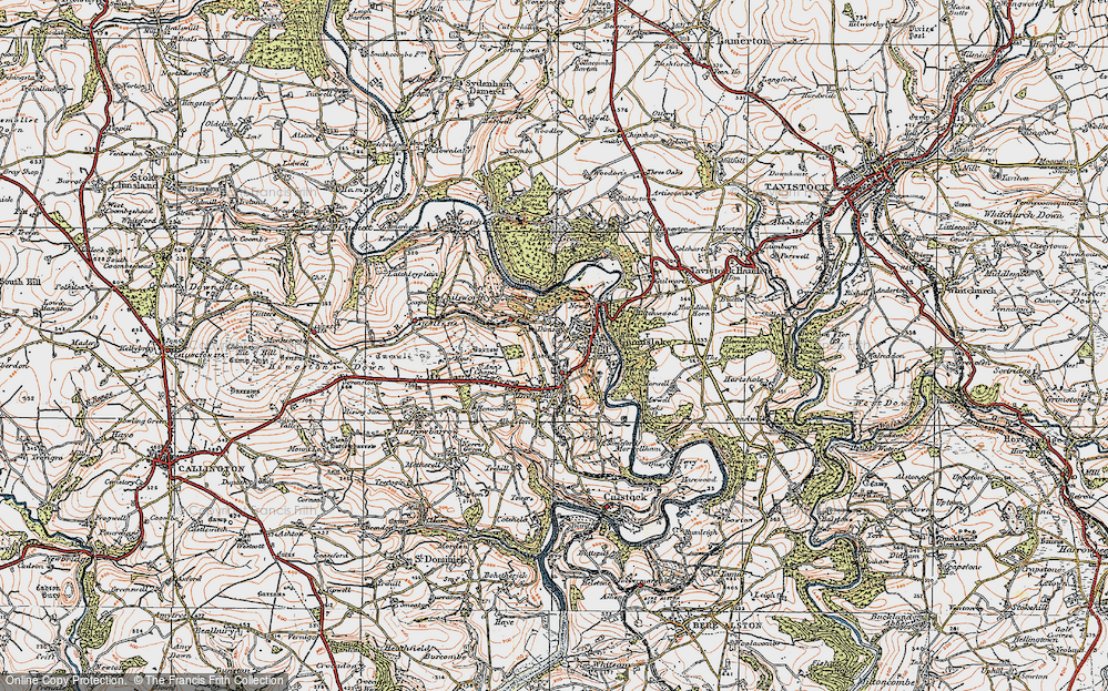 Old Map of Dimson, 1919 in 1919
