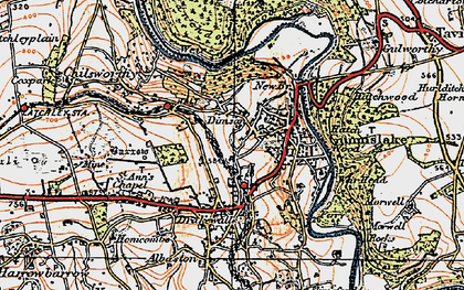 Old map of Dimson in 1919