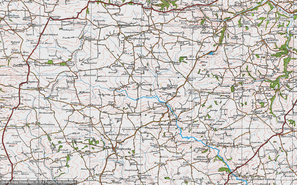 Old Map of Dipple, 1919 in 1919