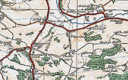 Old map of Beggar's Bush in 1920