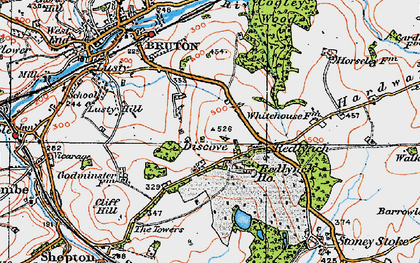 Old map of Discove in 1919