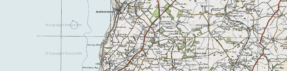 Old map of Distington in 1925