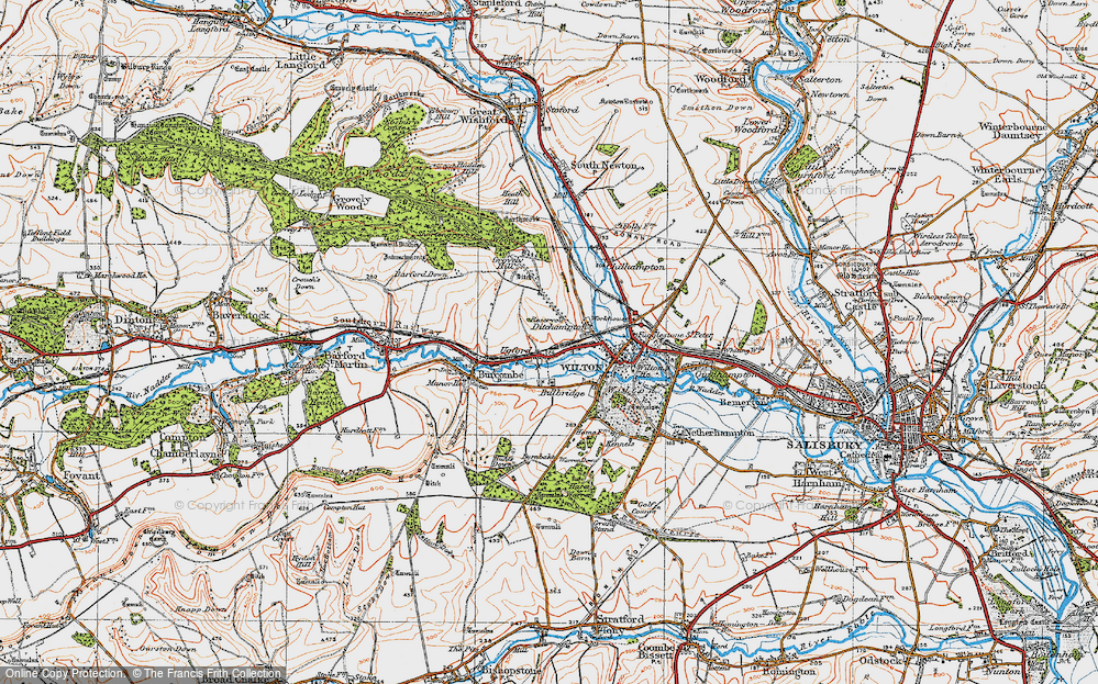 Old Map of Ditchampton, 1919 in 1919