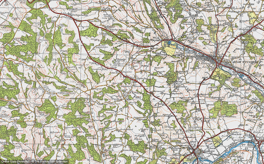 Old Map of Ditchfield, 1919 in 1919