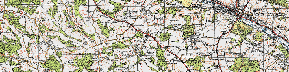 Old map of Ditchfield in 1919