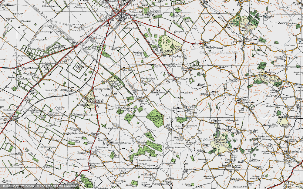 Old Map of Ditton Green, 1920 in 1920