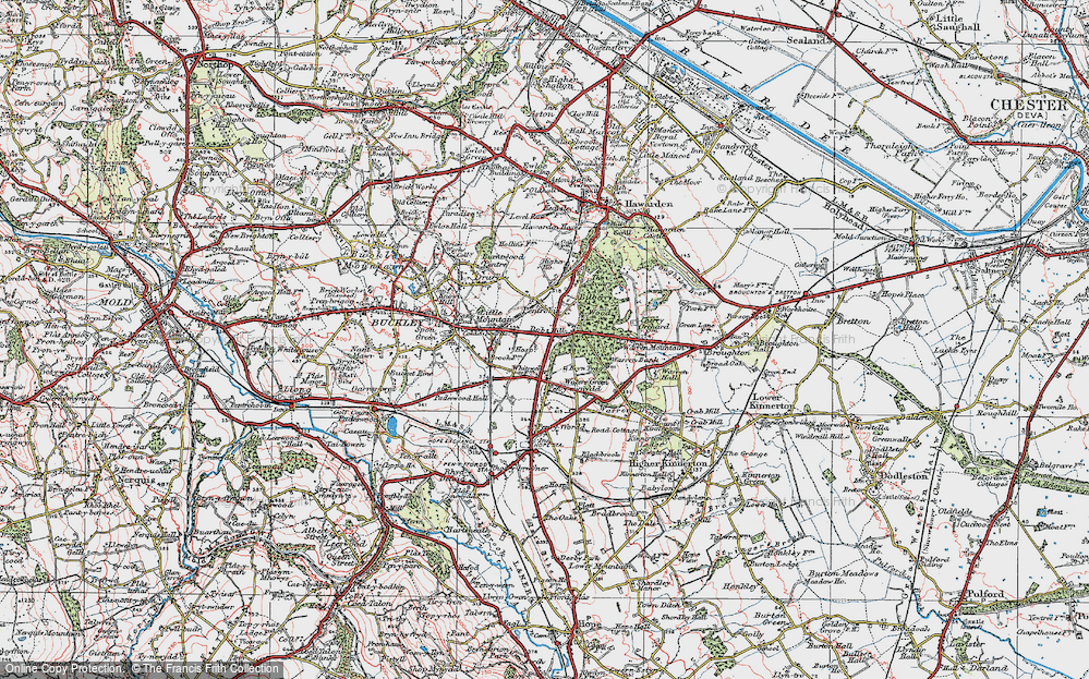 Old Map of Dobs Hill, 1924 in 1924