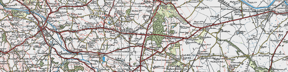 Old map of Dobs Hill in 1924