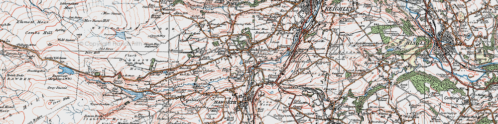 Old map of Dockroyd in 1925