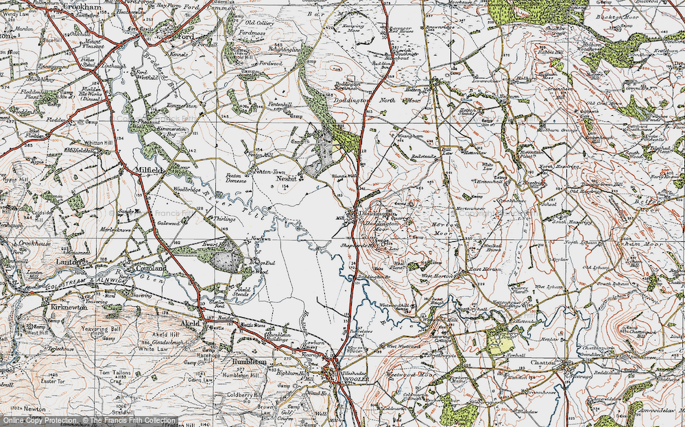 Old Map of Historic Map covering Bill Law in 1926