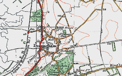 Old map of Doddshill in 1921