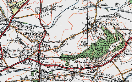 Old map of Dodmarsh in 1920