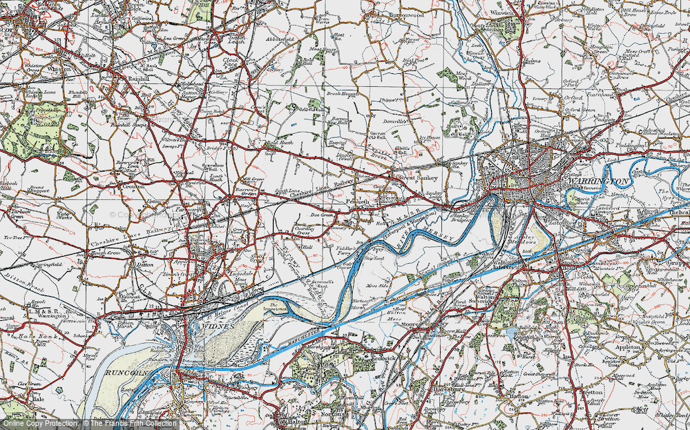 Old Map of Doe Green, 1923 in 1923