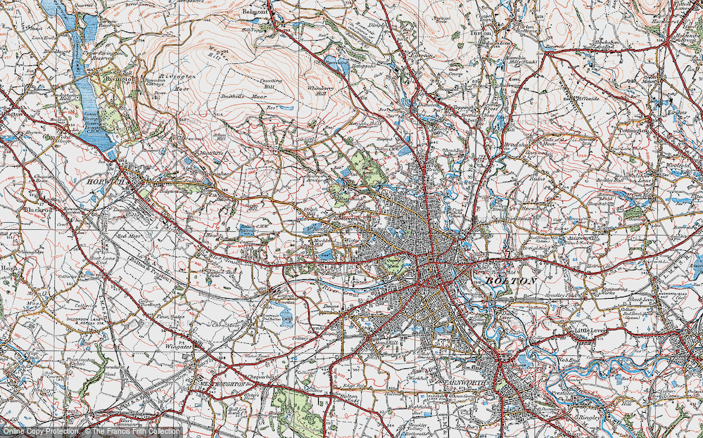 Old Map of Doffcocker, 1924 in 1924