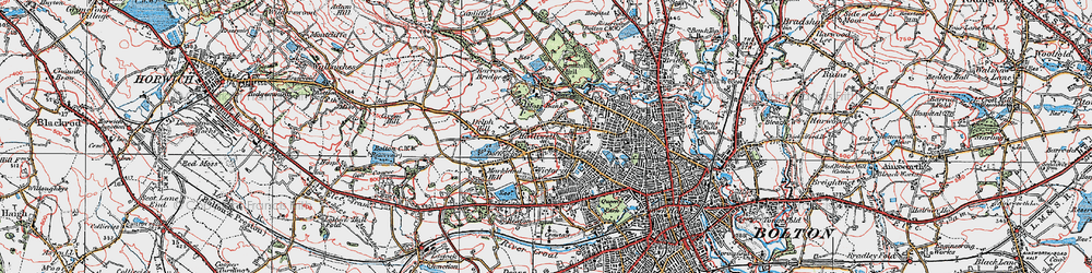 Old map of Doffcocker in 1924