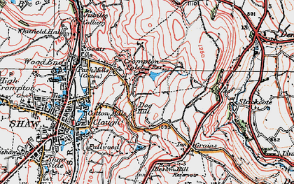 Old map of Besom Hill Resr in 1924