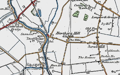 Old map of Dogdyke in 1923