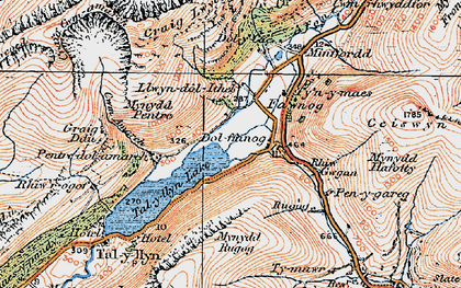 Old map of Dol-y-cae in 1921