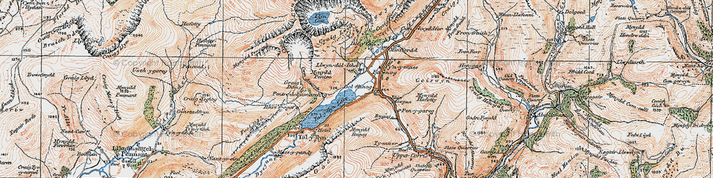 Old map of Dol-y-cae in 1921